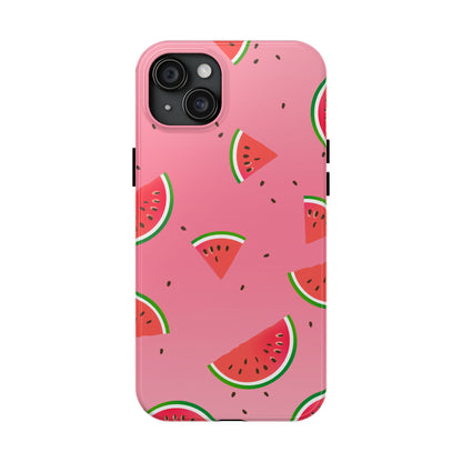Pink and Red Gradient Watermelon Tough Phone Case | Food