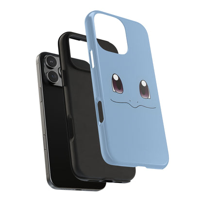 Blue Turtle Simple Blue Smile Tough Phone Case | Anime