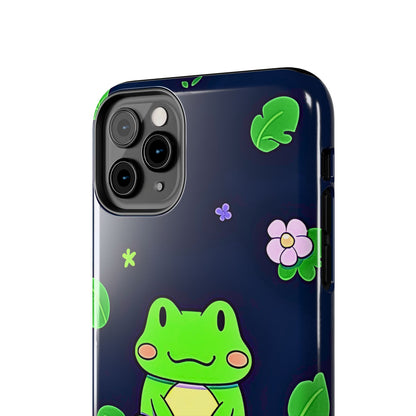 Adorable Froggy Black Tough Phone Case | Animals