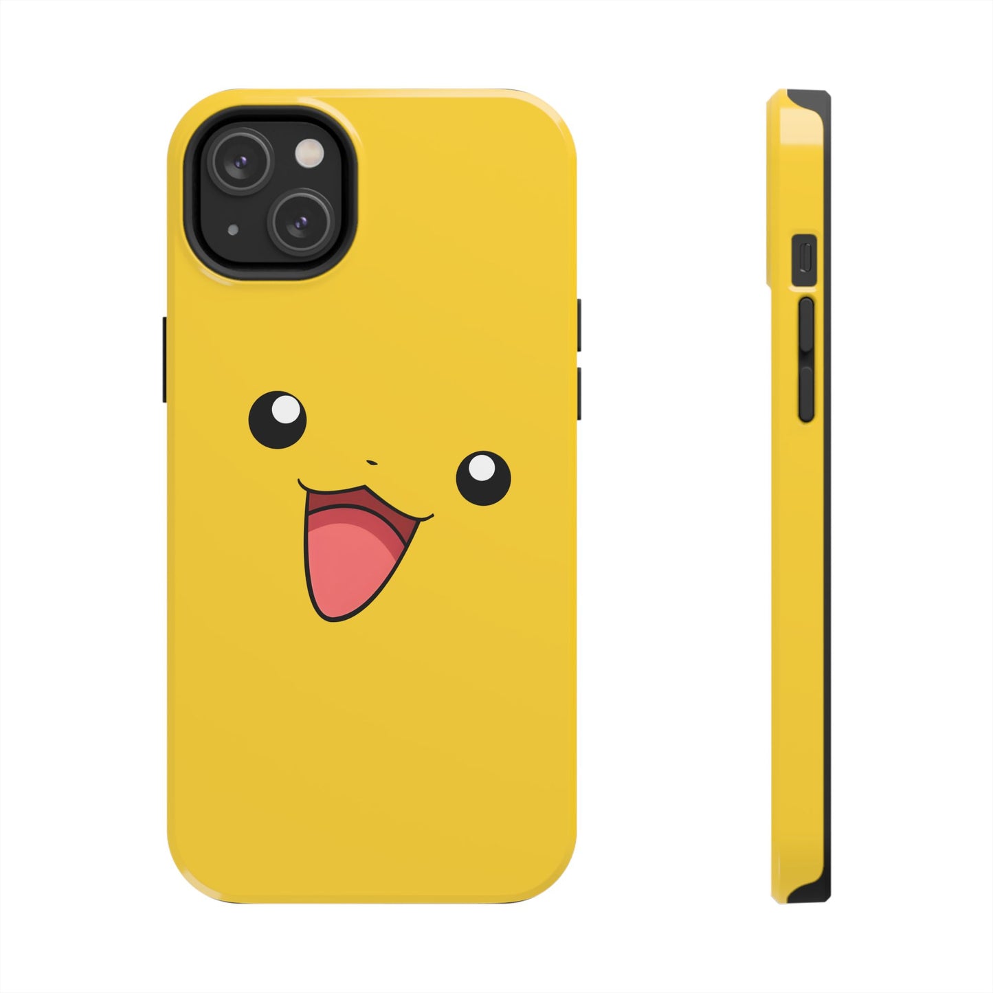 Electric Mouse Yellow Happy Face Minimal Design Tough Phone Case | Anime