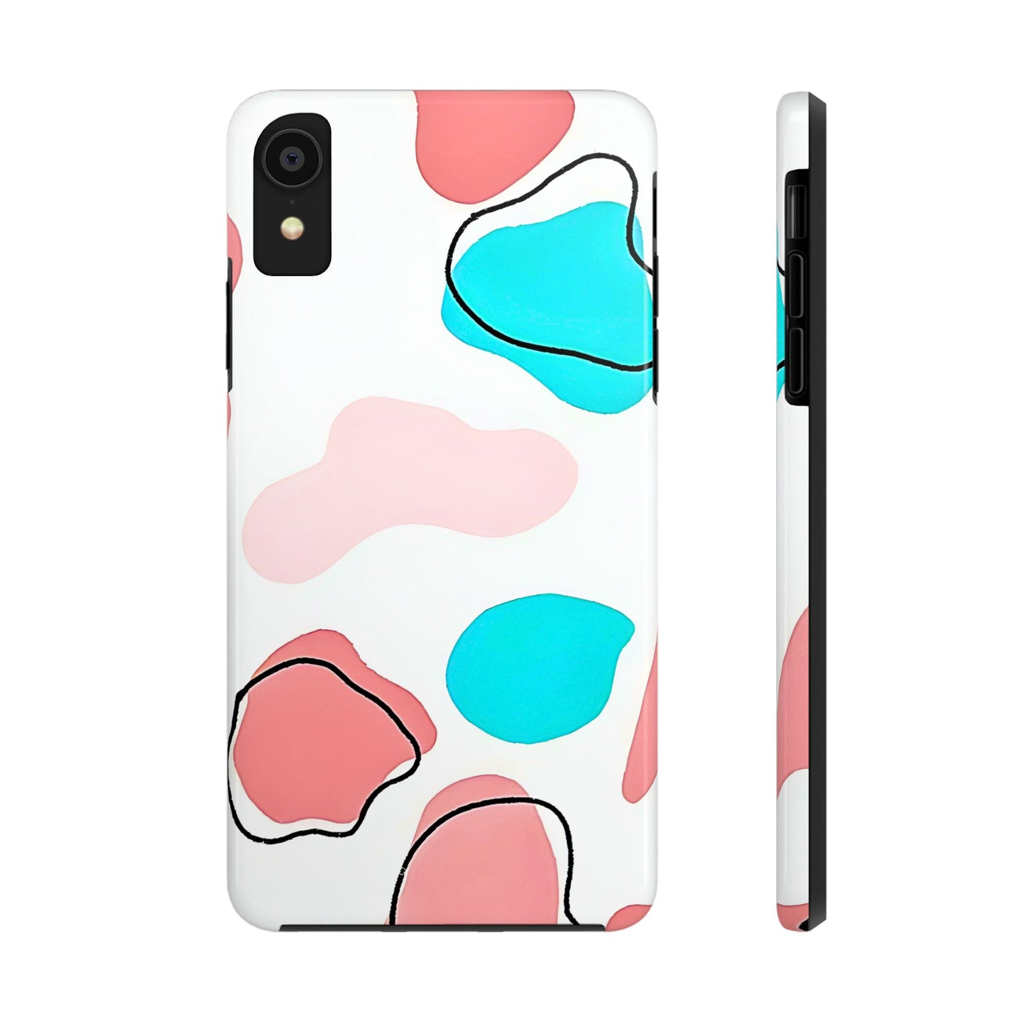 Abstract Shapes Preppy Pastel Style (Version 1) Tough Phone Case | Aesthetic