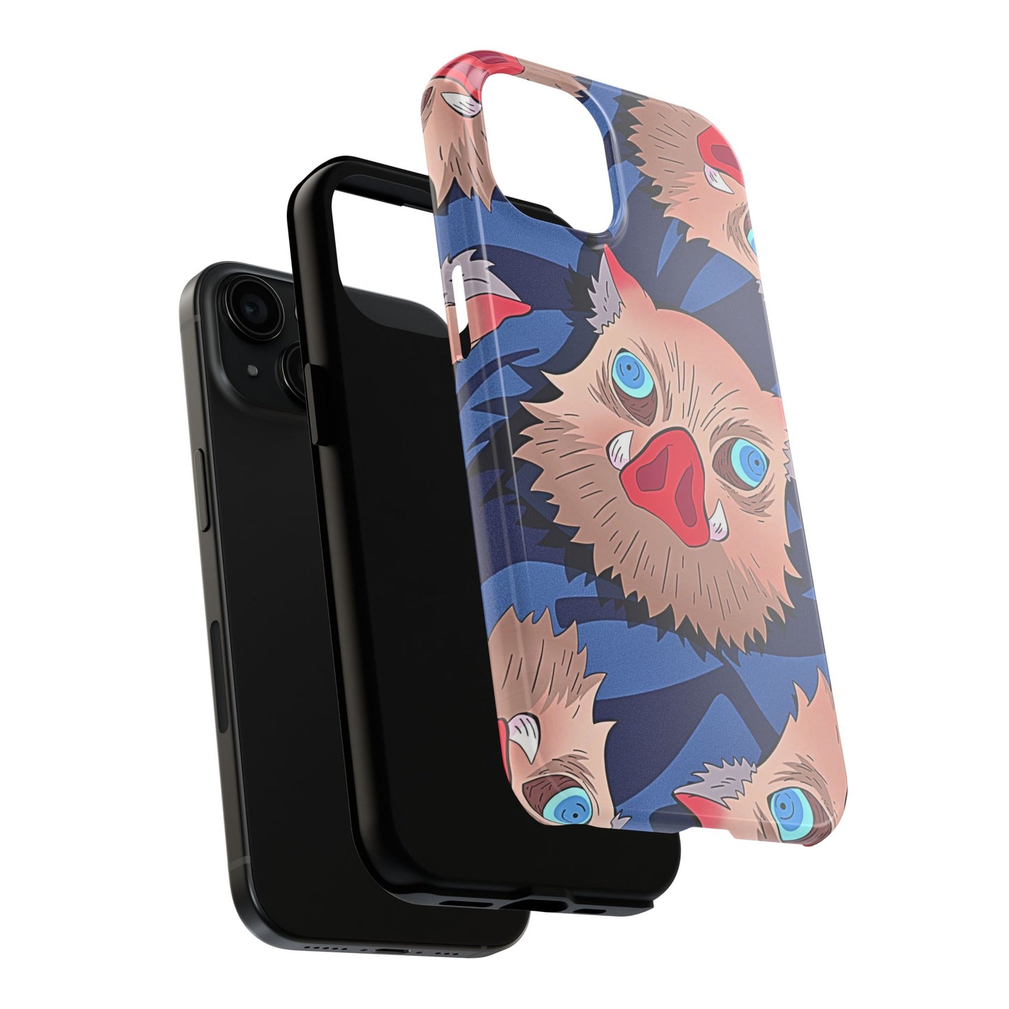 Inosuke Hashibira Head Pattern Tough Phone Case | Anime - Demon Slayer