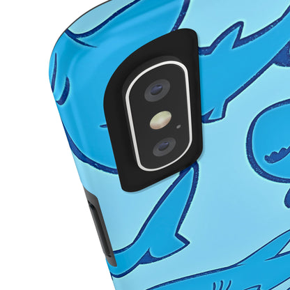 Smiley Shark Fun Pattern Tough Phone Case | Animals
