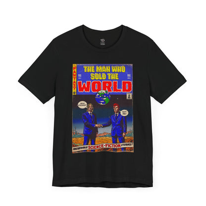Bowie & Cobain - The Man Who Sold the World - Unisex Jersey Short Sleeve Tee