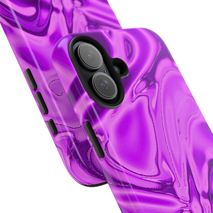 Liquid Metal Purple Tough Phone Case | Aesthetic