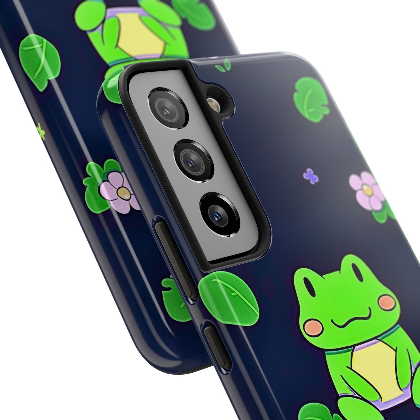 Adorable Froggy Black Tough Phone Case | Animals