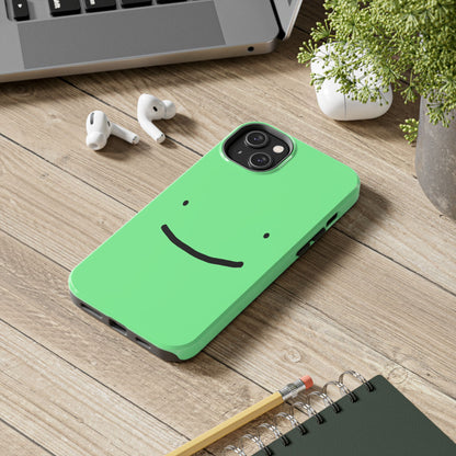 Simple Smile Green Face Tough Phone Case | Other