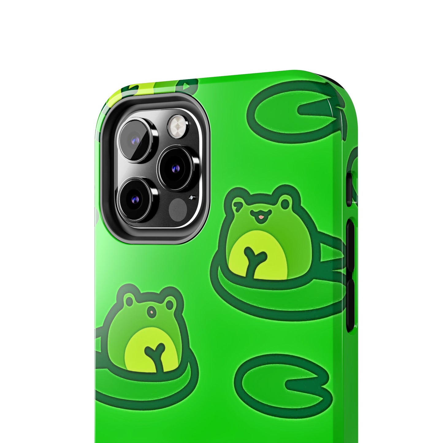 Cute Green Frogs Pattern Tough Phone Case | Animals