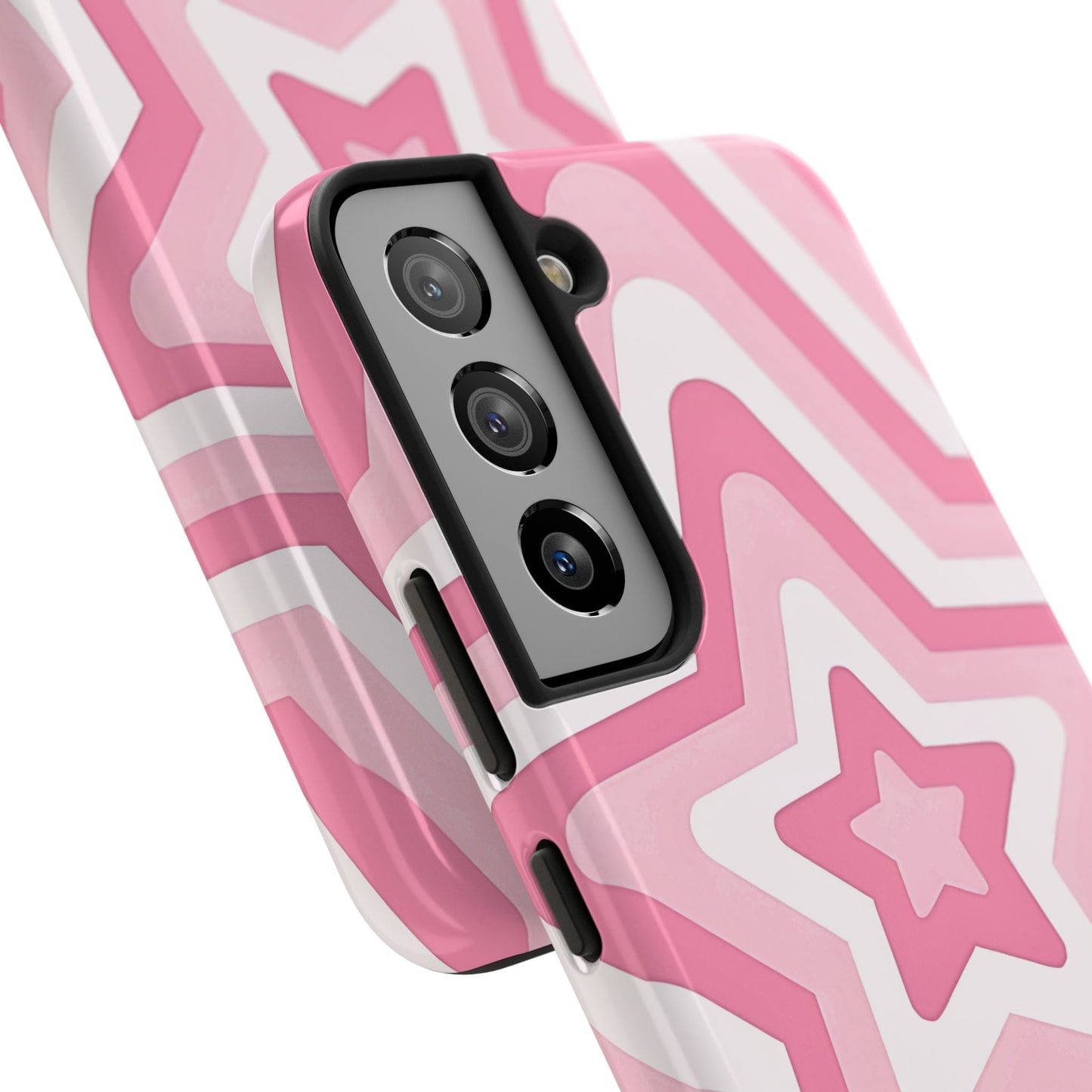 Pink Preppy Star Pattern Style Tough Phone Case | Aesthetic