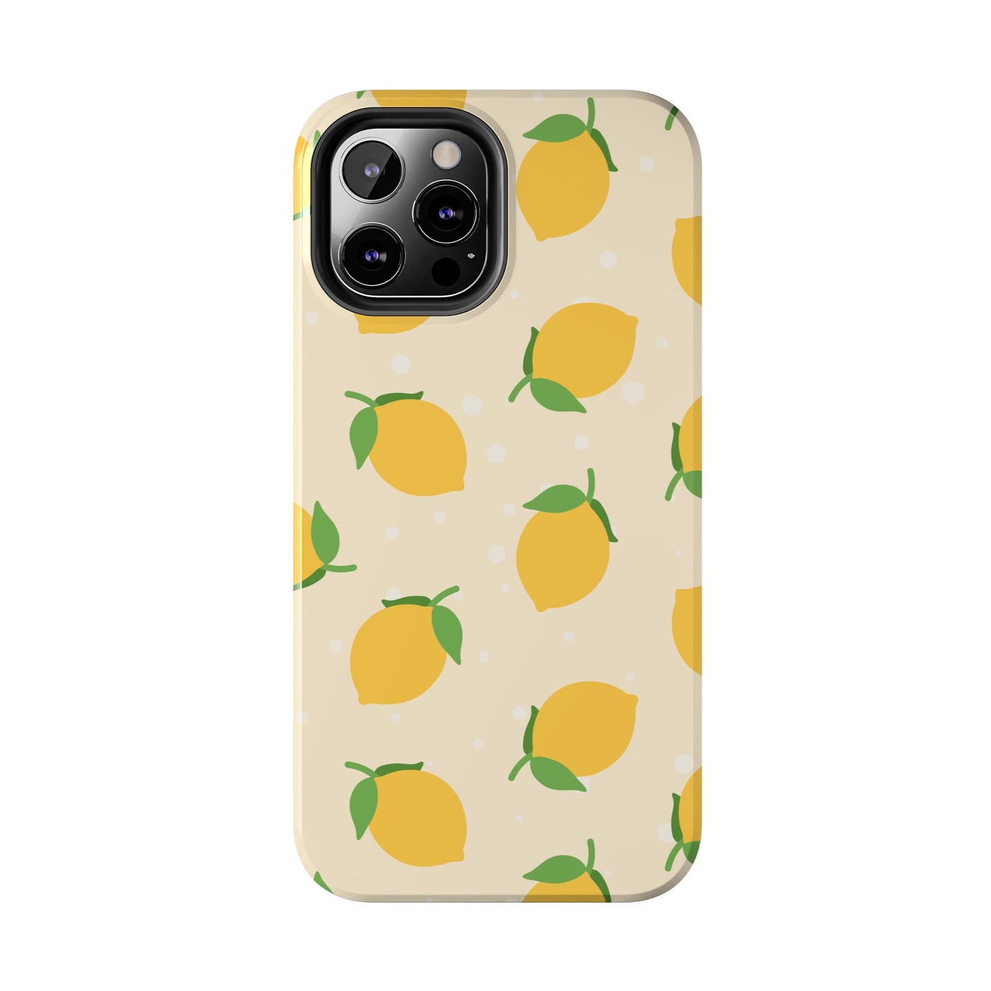 Cute Aesthetic Lemon Pattern Citrus Design Tough Phone Case | Food
