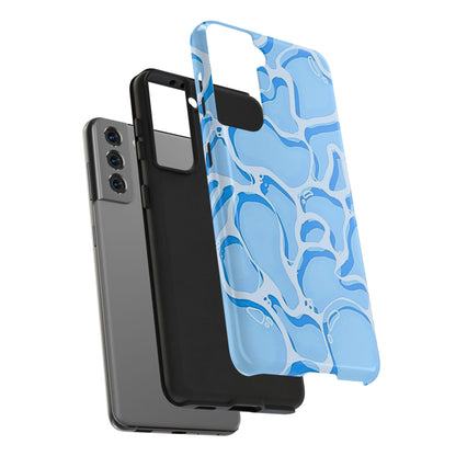 Funda resistente para teléfono con estampado de agua de piscina | Estética