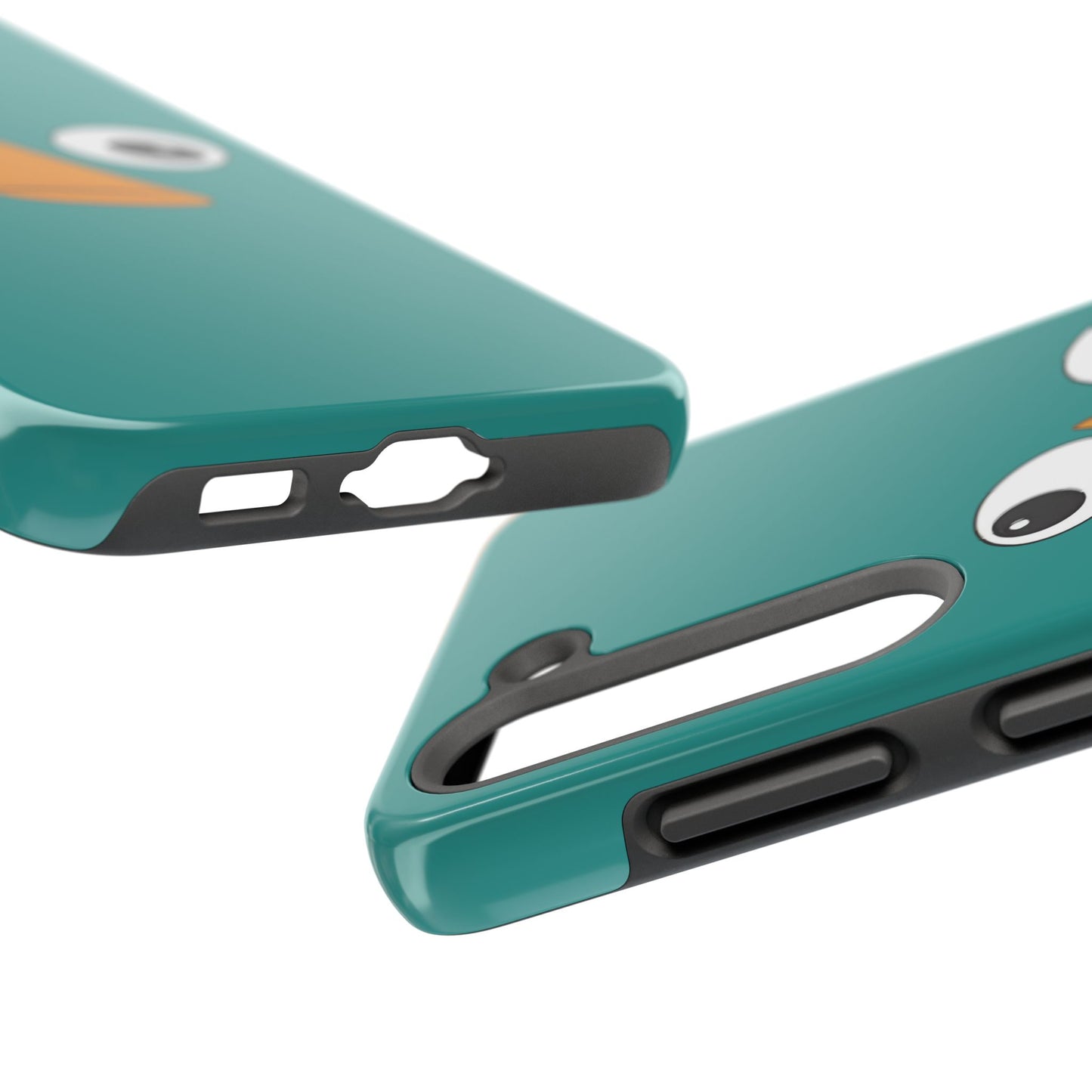 Phineas and Ferb Perry Platypus Eyes Teal Expression Tough Phone Case | Cartoon