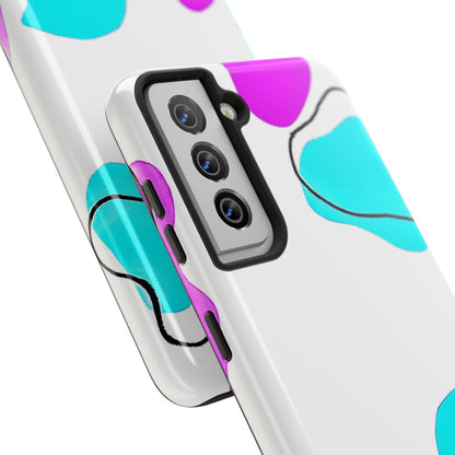Abstract Shapes Preppy Pastel Style (Version 2) Tough Phone Case | Aesthetic