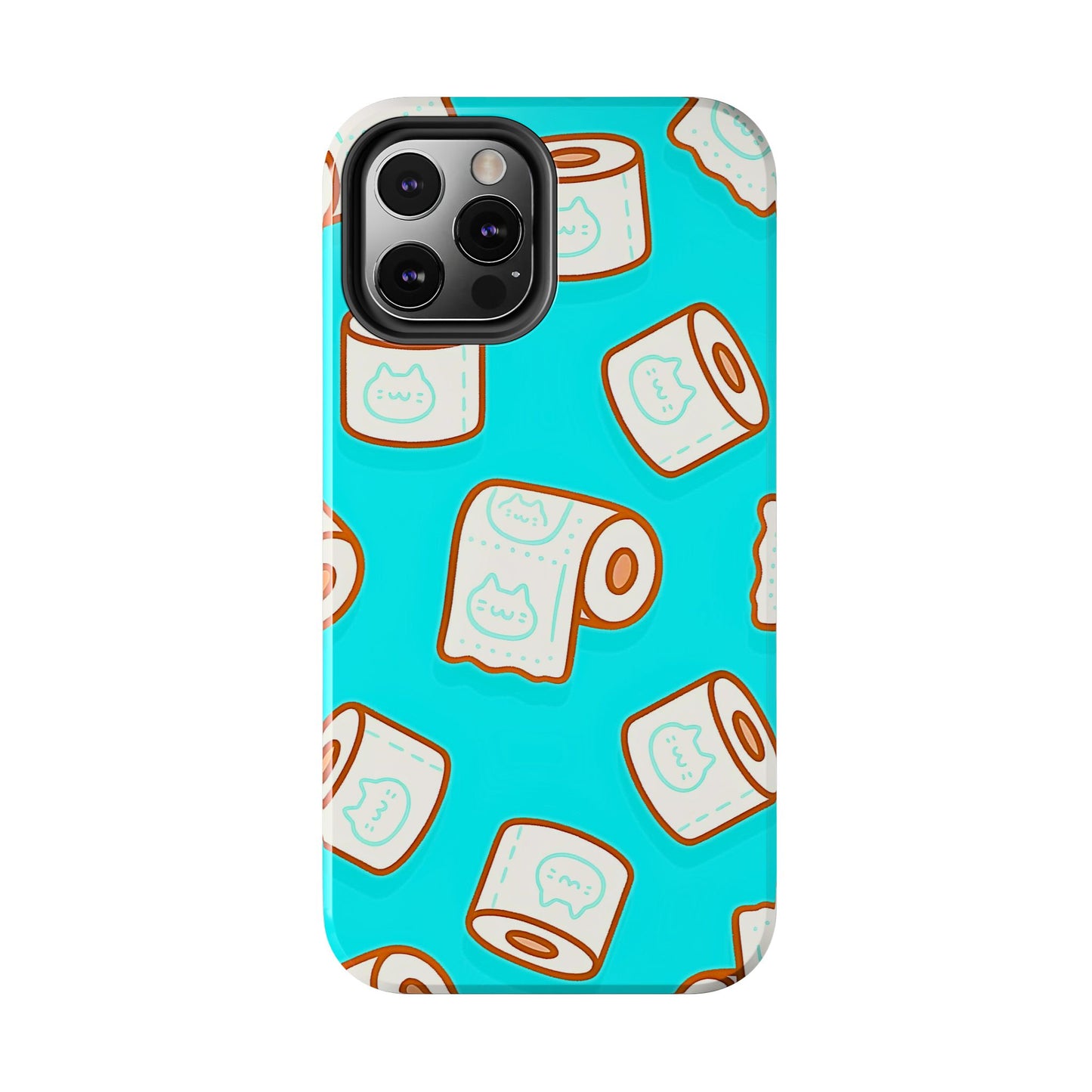 Funda resistente para teléfono con estampado de papel higiénico kawaii | Estética