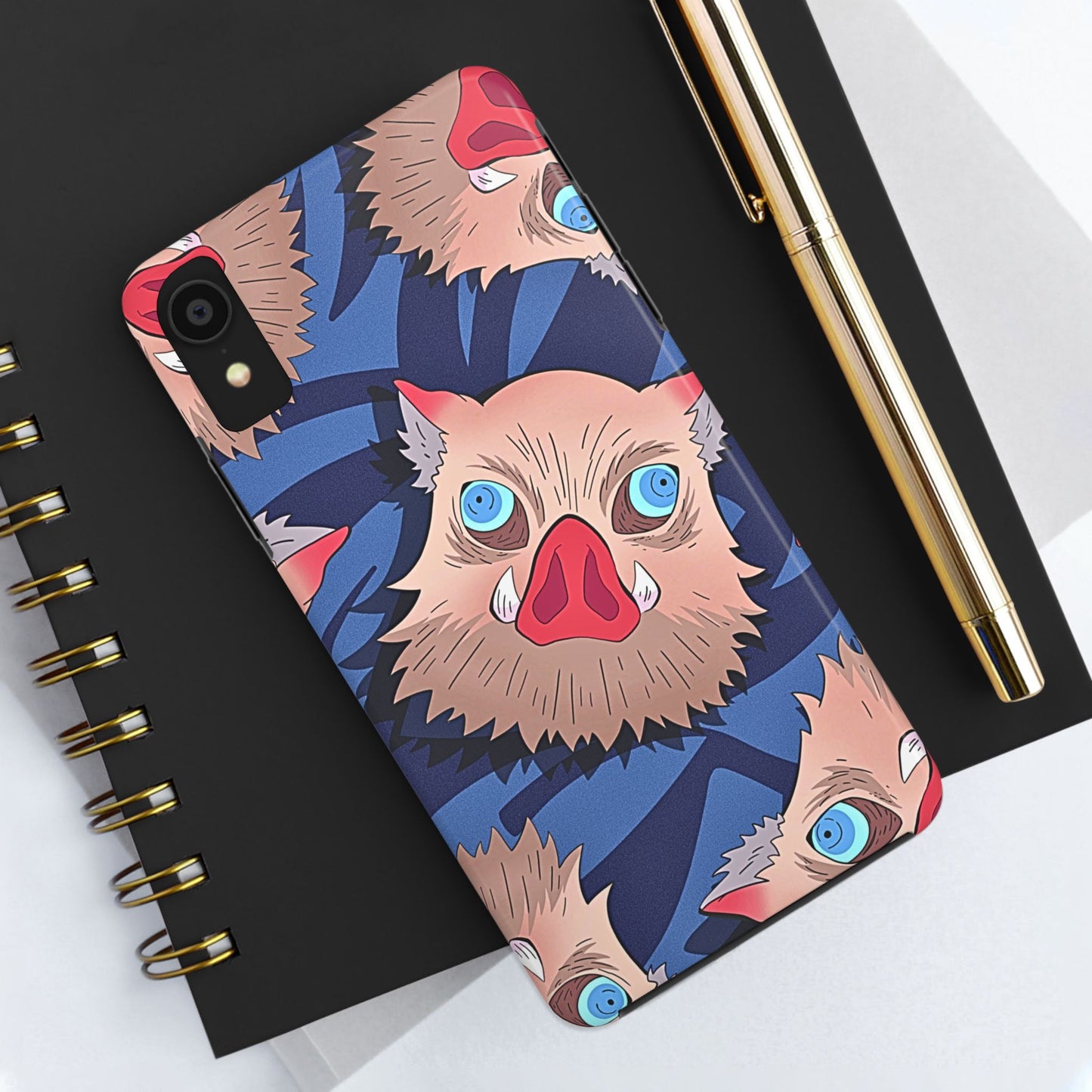 Inosuke Hashibira Head Pattern Tough Phone Case | Anime - Demon Slayer