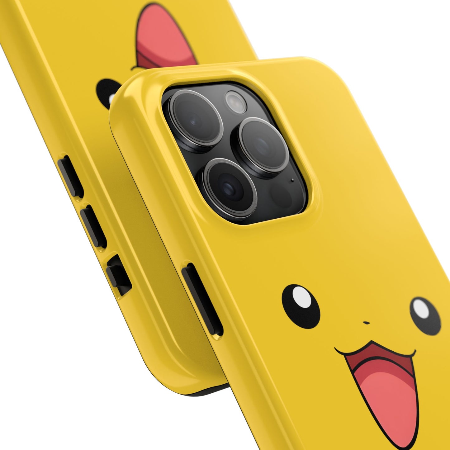 Electric Mouse Yellow Happy Face Minimal Design Tough Phone Case | Anime