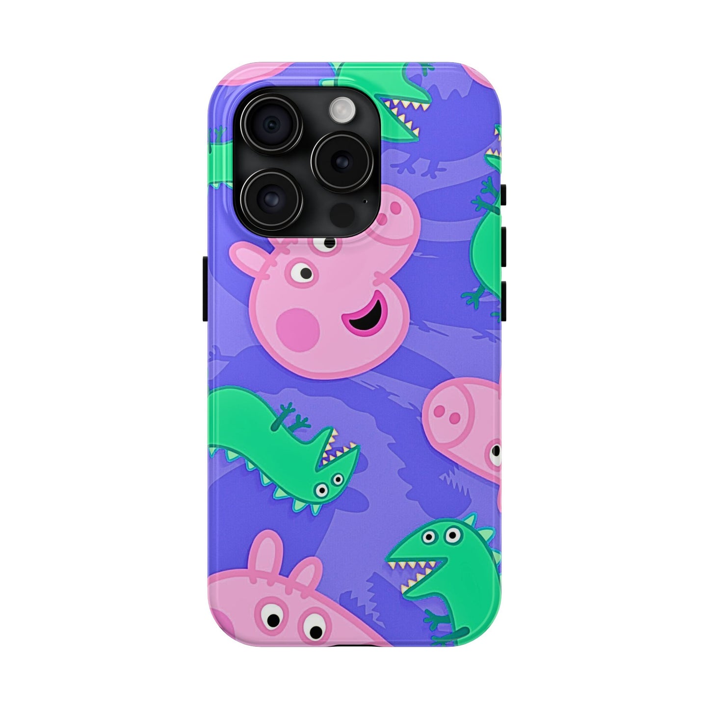 Peppa Pig & George Dinosaur Pattern Tough Phone Case | Cartoons - Peppa Pig