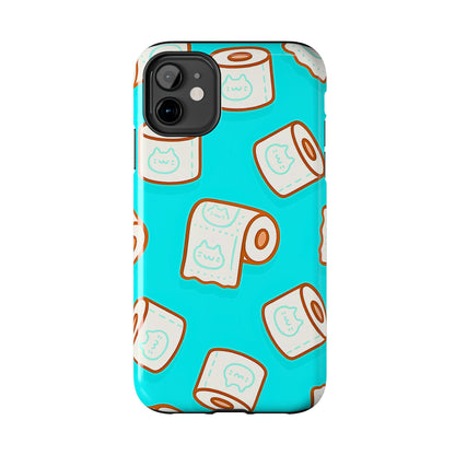 Funda resistente para teléfono con estampado de papel higiénico kawaii | Estética