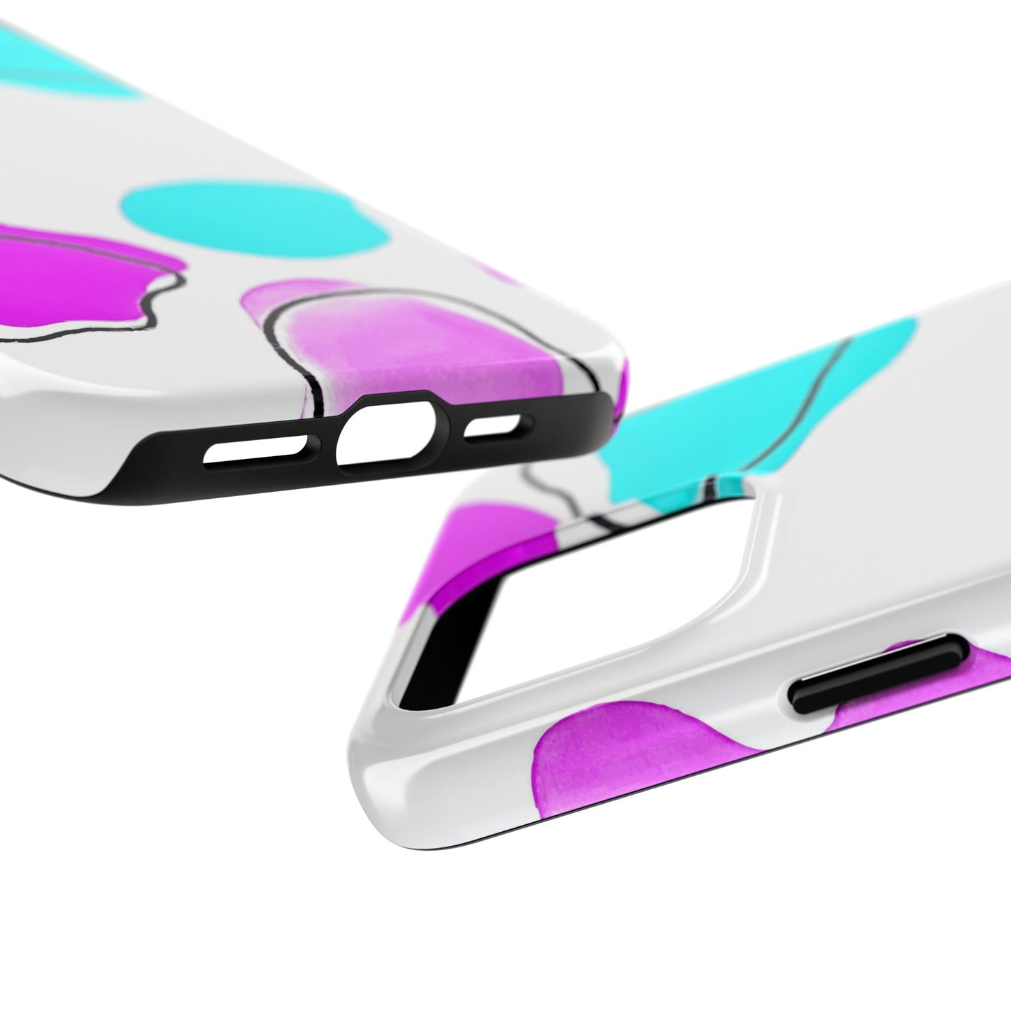 Abstract Shapes Preppy Pastel Style (Version 2) Tough Phone Case | Aesthetic