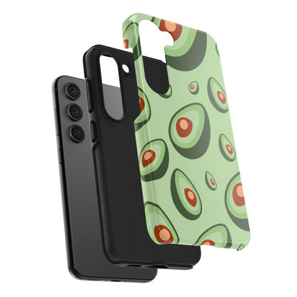 Trendy Avocado Pattern Green Aesthetic Minimal Fruit Phone Case | Food