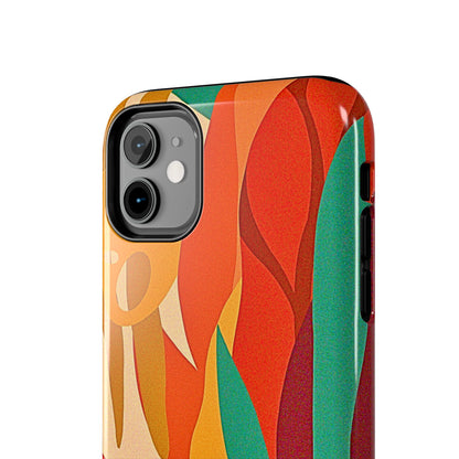 Abstract Autumn Leaves Tough Phone Case | Aesthetic