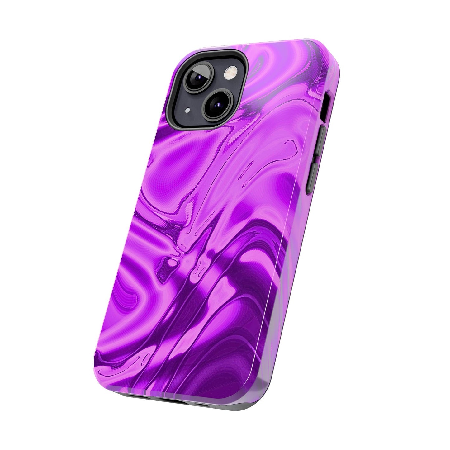 Liquid Metal Purple Tough Phone Case | Aesthetic