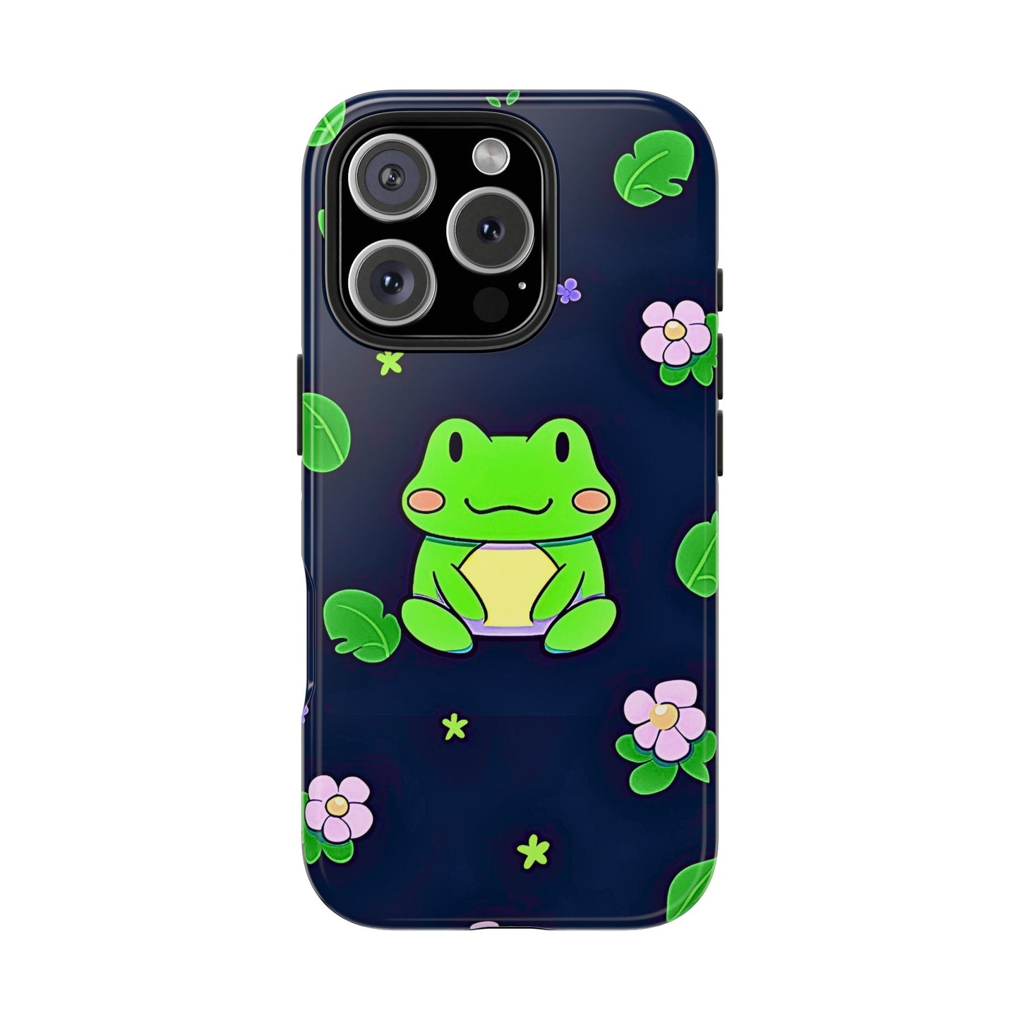 Adorable Froggy Black Tough Phone Case | Animals