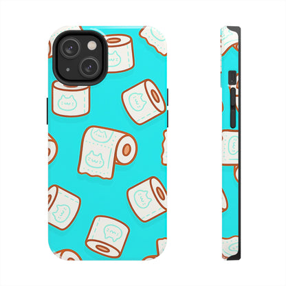 Funda resistente para teléfono con estampado de papel higiénico kawaii | Estética