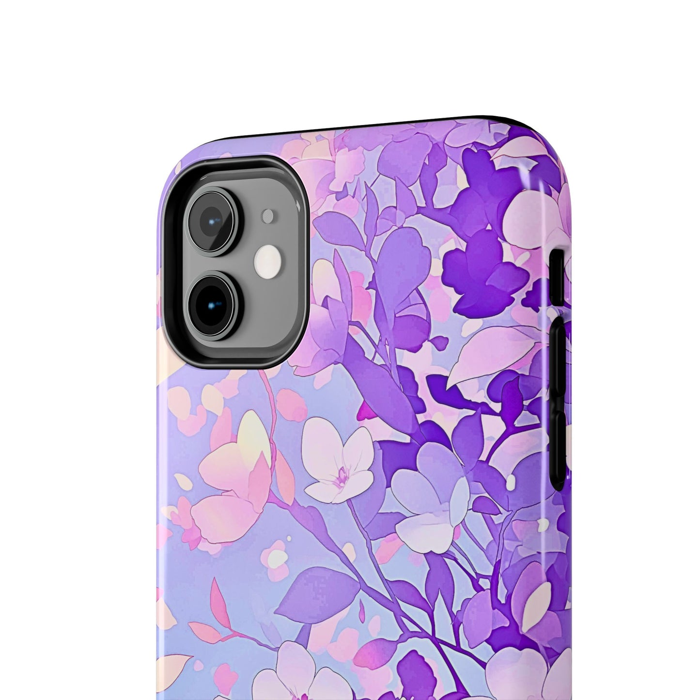 Funda resistente para teléfono con delicados estampados florales en tonos pastel | Estética