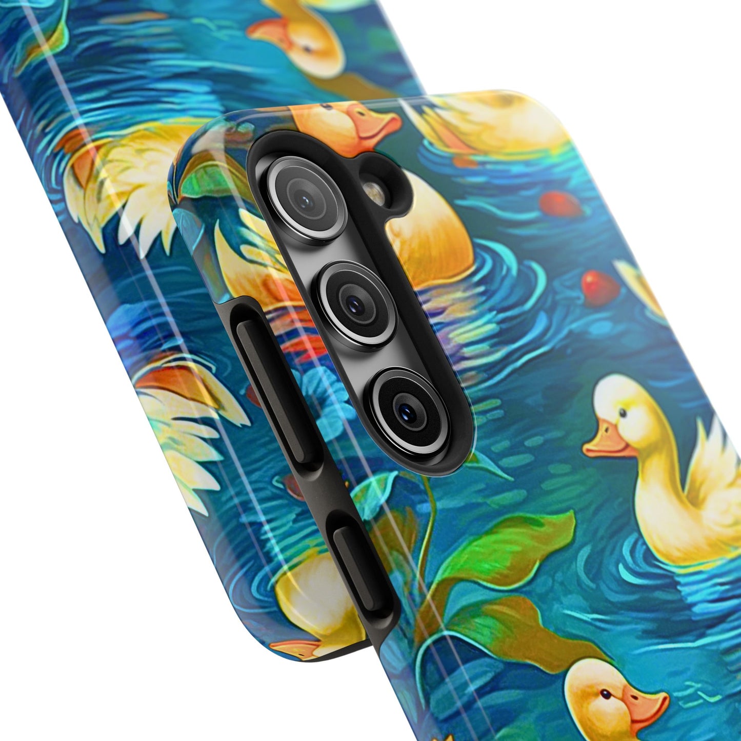 Ducks in the Pond Pattern Style Tough Phone Case | Animals
