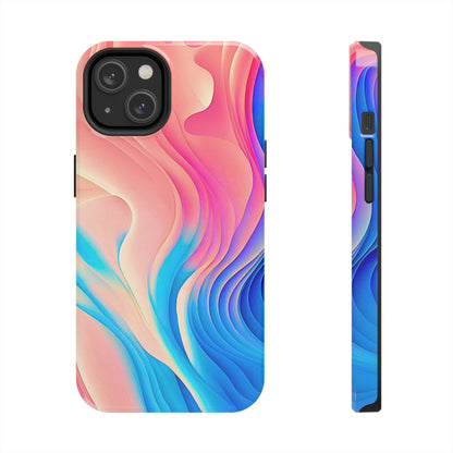 Abstract Pastel Waves Tough Phone Case | Aesthetic