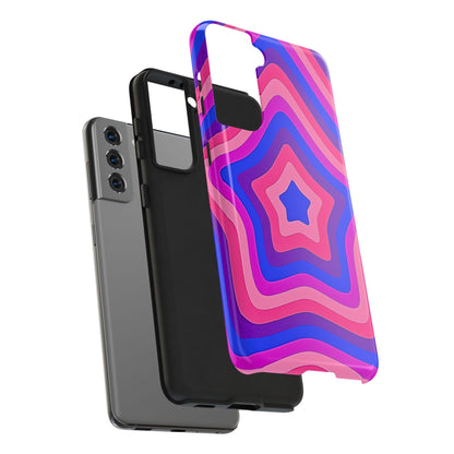 Funda resistente para teléfono con diseño de estrella retro | Estética