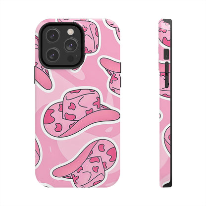 Pink Cowboy Hat Preppy Tough Phone Case | Aesthetic