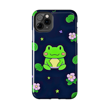Adorable Froggy Black Tough Phone Case | Animals