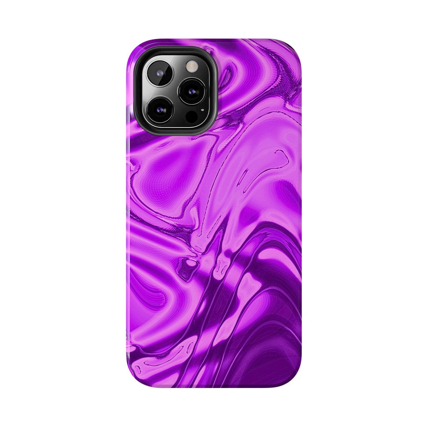 Liquid Metal Purple Tough Phone Case | Aesthetic