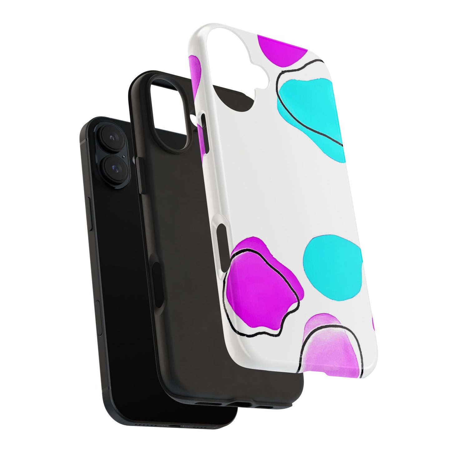 Abstract Shapes Preppy Pastel Style (Version 2) Tough Phone Case | Aesthetic