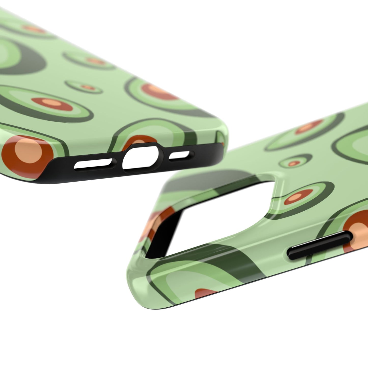 Trendy Avocado Pattern Green Aesthetic Minimal Fruit Phone Case | Food