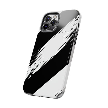 Funda/cubierta resistente para teléfono con rayas diagonales en blanco roto | Estética
