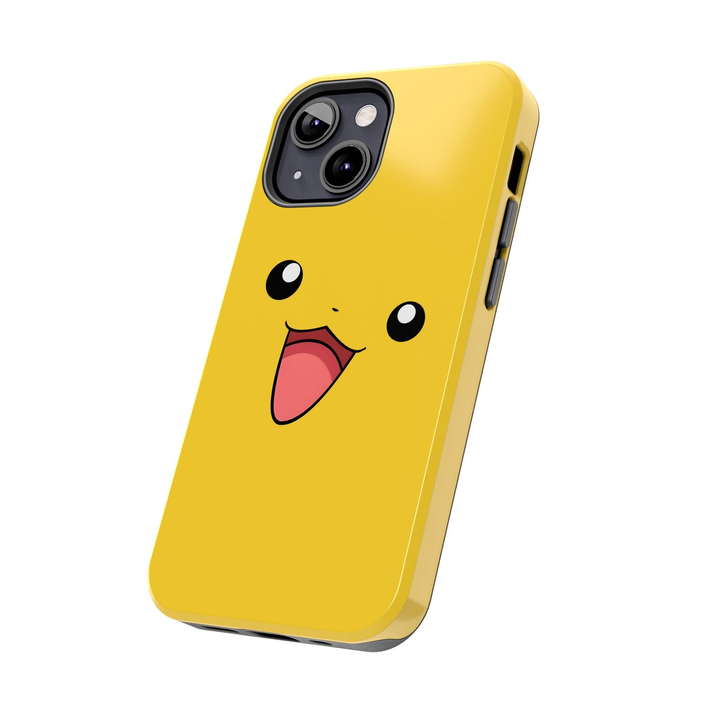 Electric Mouse Yellow Happy Face Minimal Design Tough Phone Case | Anime