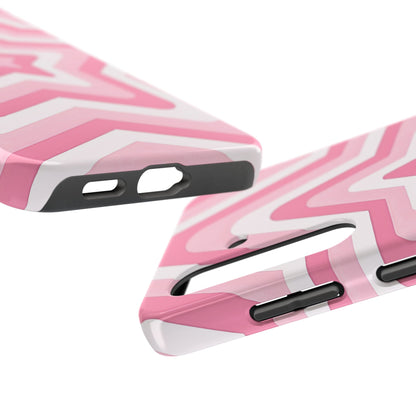 Pink Preppy Star Pattern Style Tough Phone Case | Aesthetic