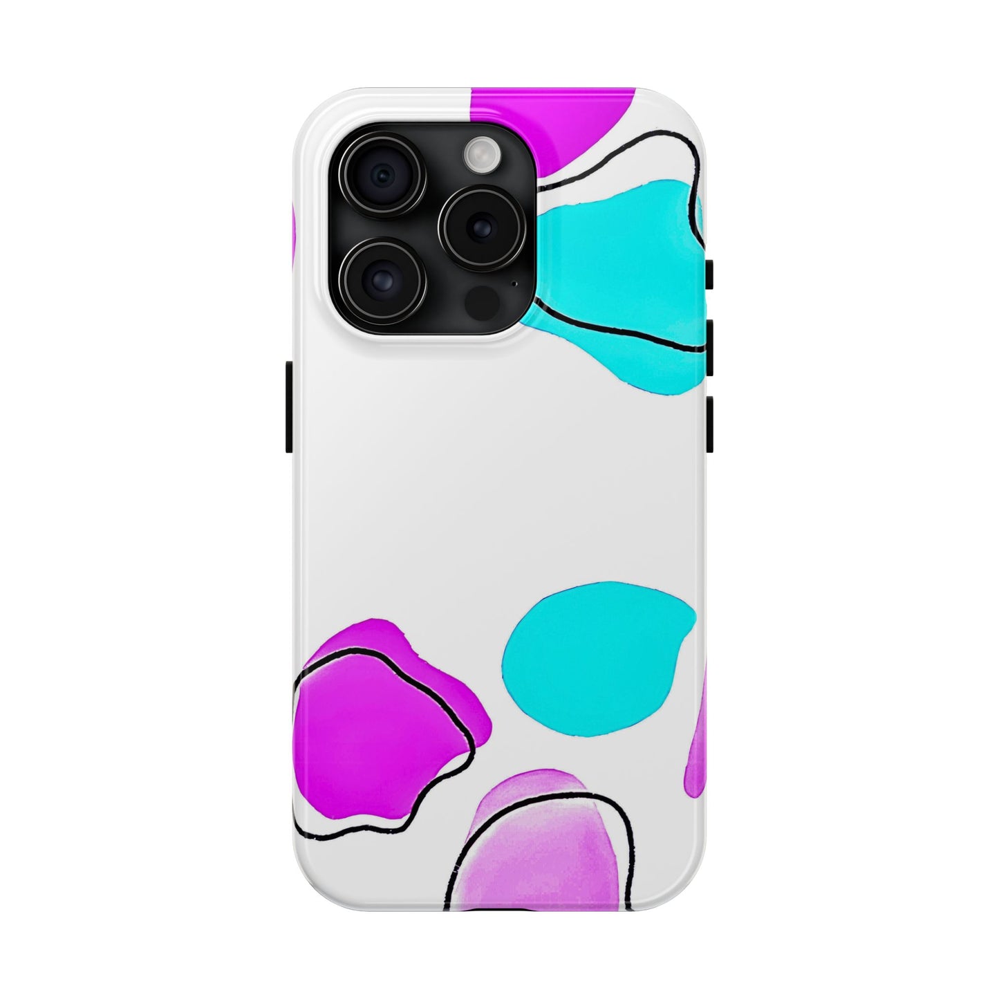 Abstract Shapes Preppy Pastel Style (Version 2) Tough Phone Case | Aesthetic