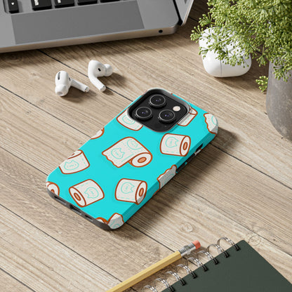 Funda resistente para teléfono con estampado de papel higiénico kawaii | Estética