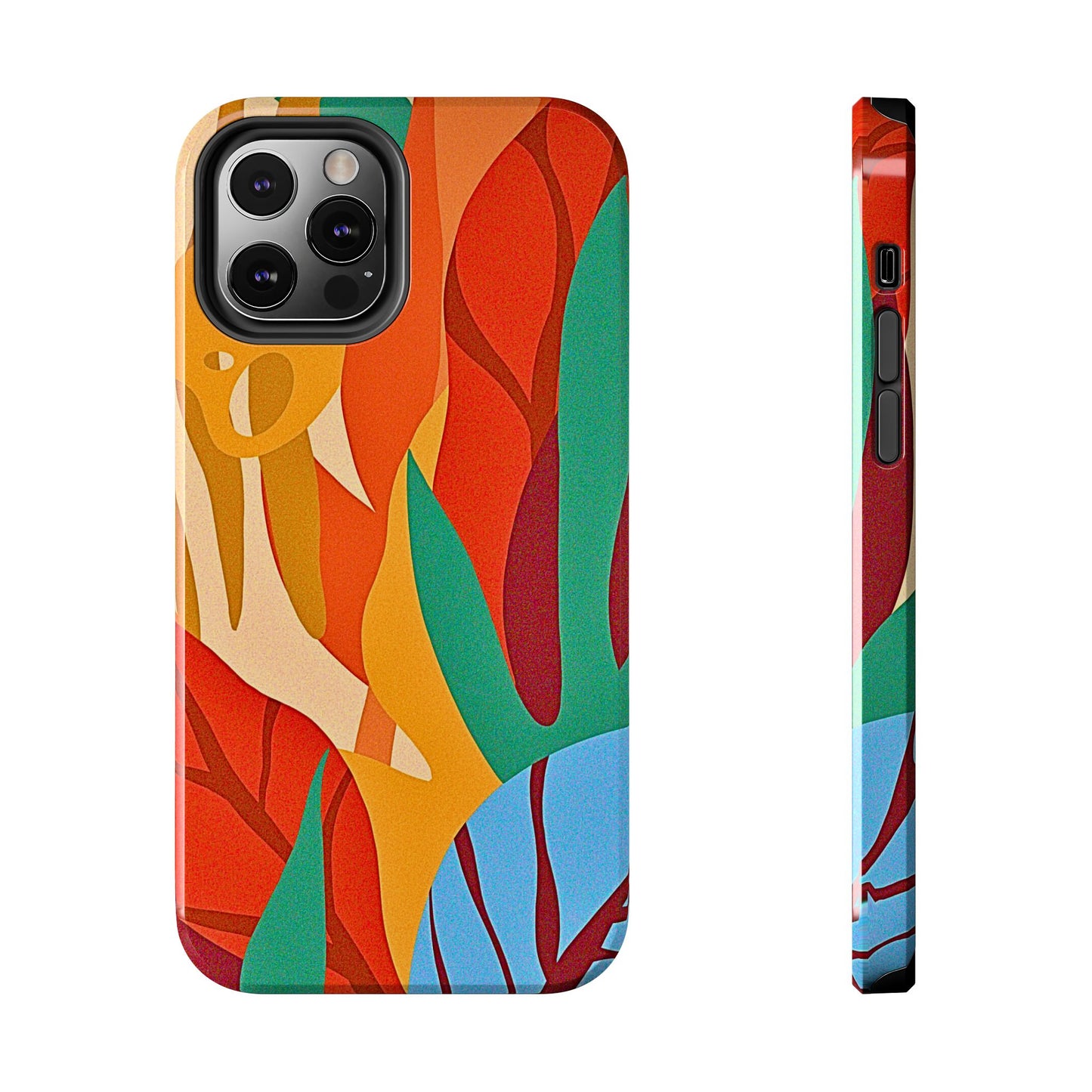 Abstract Autumn Leaves Tough Phone Case | Aesthetic