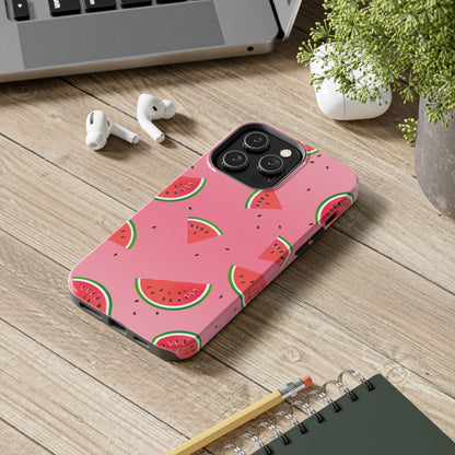 Pink and Red Gradient Watermelon Tough Phone Case | Food