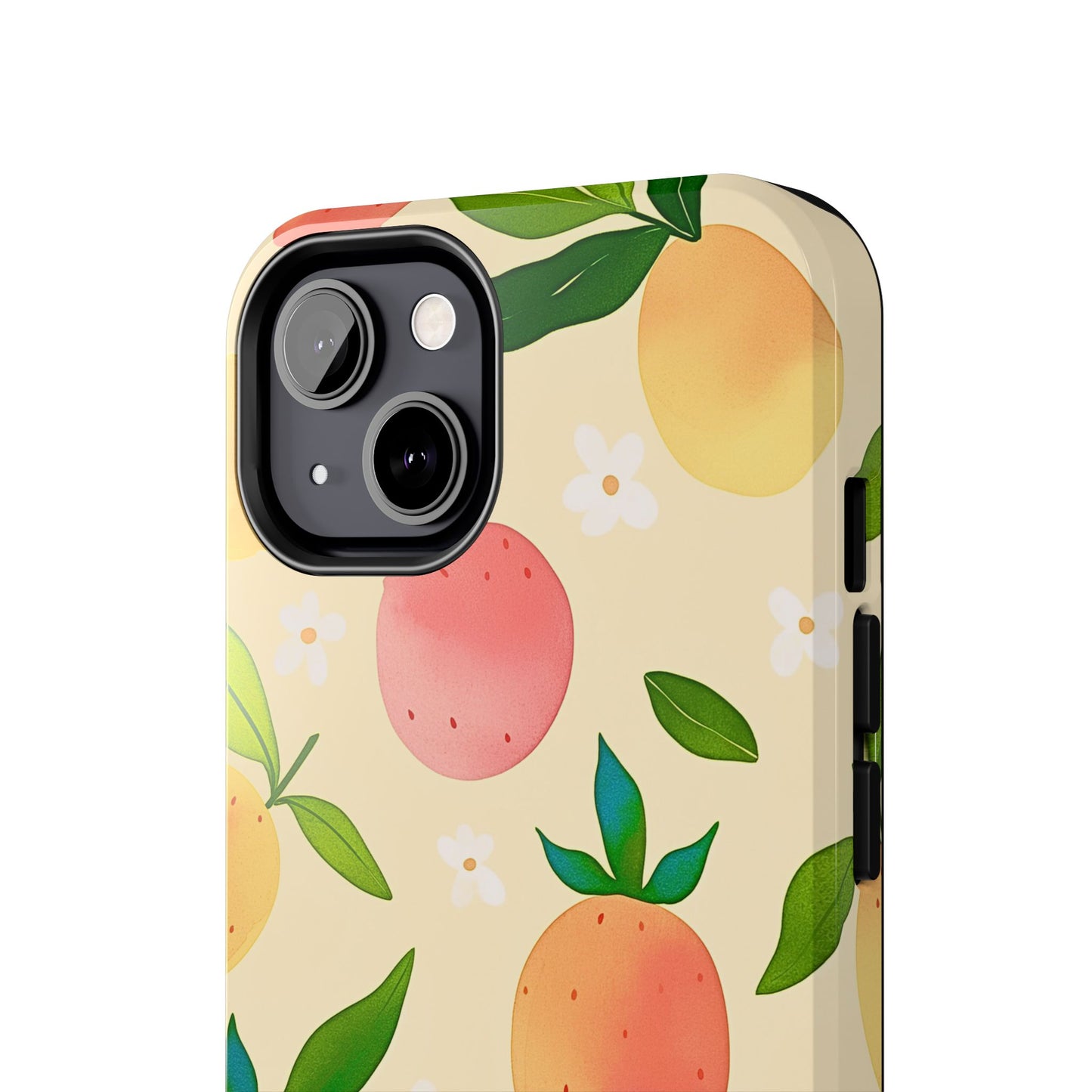 Mango Orange Fruit Pattern Tough Phone Case | Aesthetic