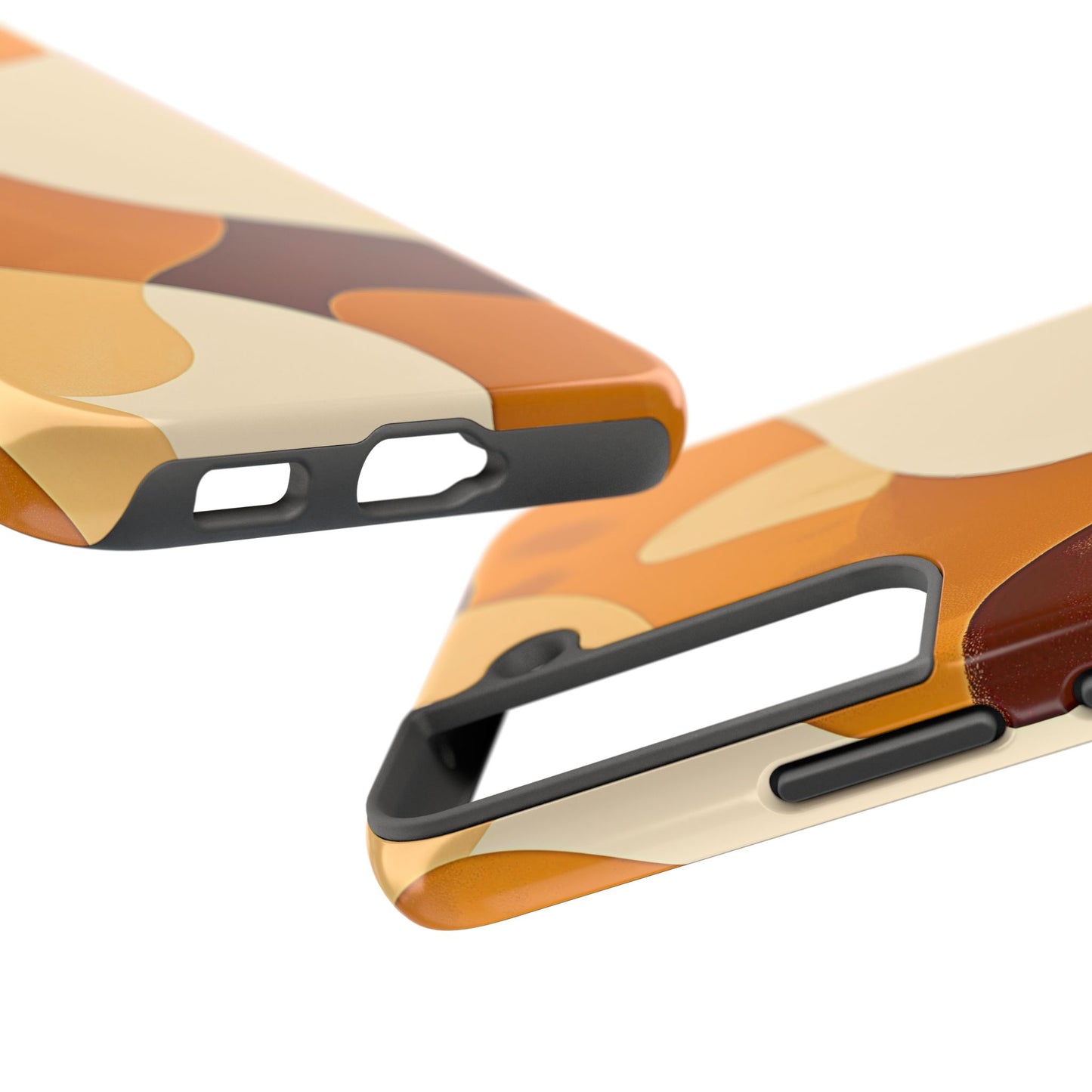 Funda/Cubierta resistente para teléfono con diseño en beige y marrón Earth Harmony | Estética
