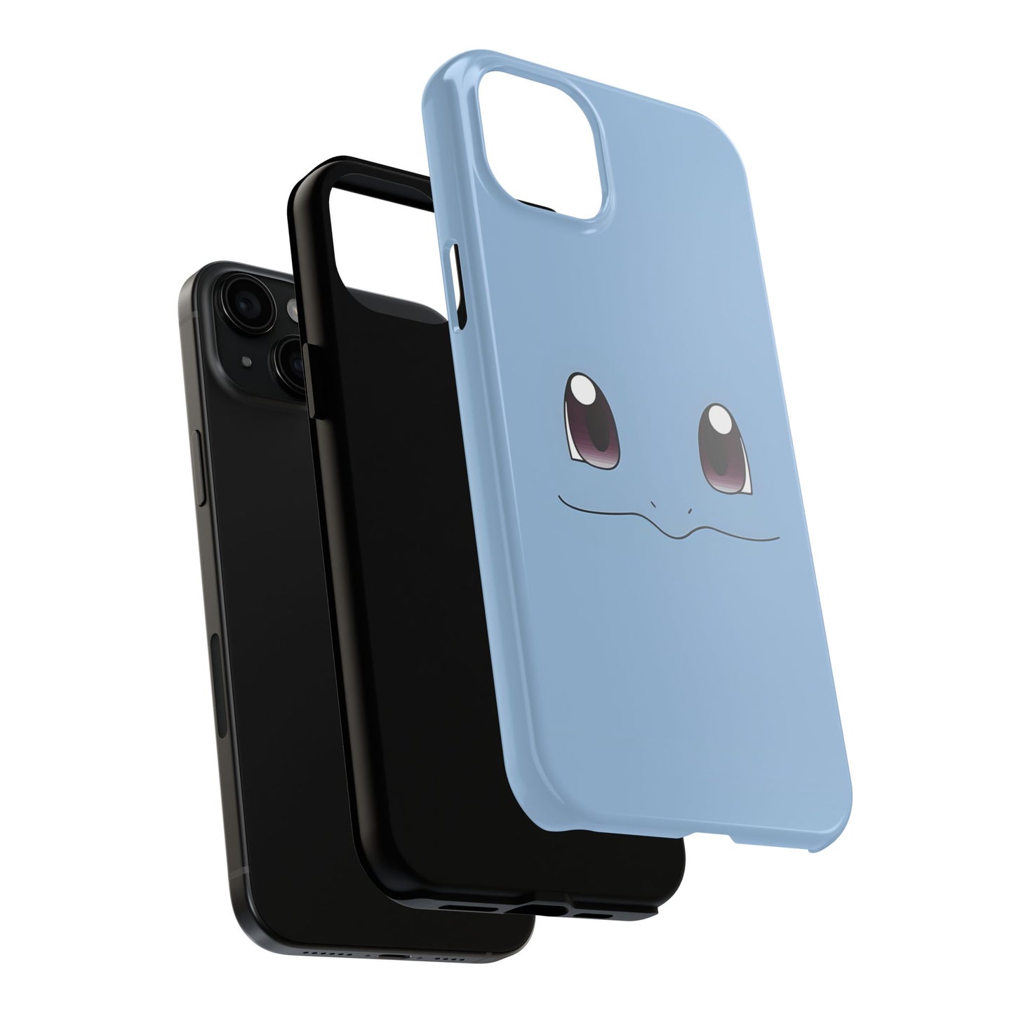 Blue Turtle Simple Blue Smile Tough Phone Case | Anime