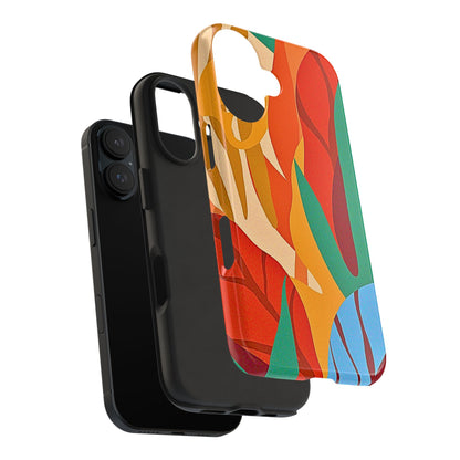 Abstract Autumn Leaves Tough Phone Case | Aesthetic