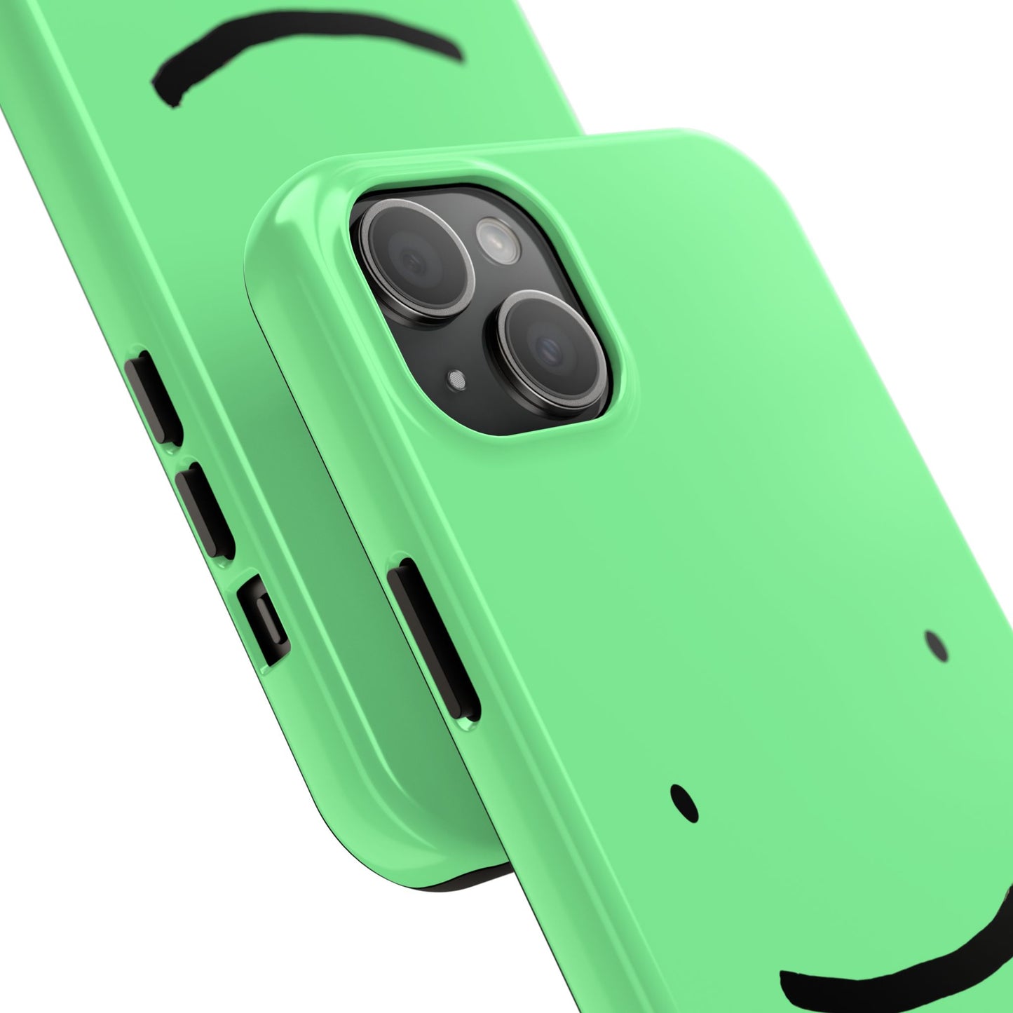 Simple Smile Green Face Tough Phone Case | Other