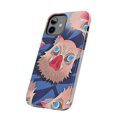 Inosuke Hashibira Head Pattern Tough Phone Case | Anime - Demon Slayer